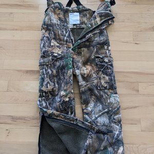 MidwayUSA Mens Fleece Bib Overalls M Realtree Edge